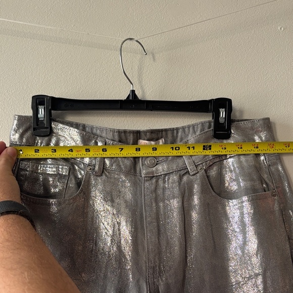 Women Silver Pants - Picture 3 of 5